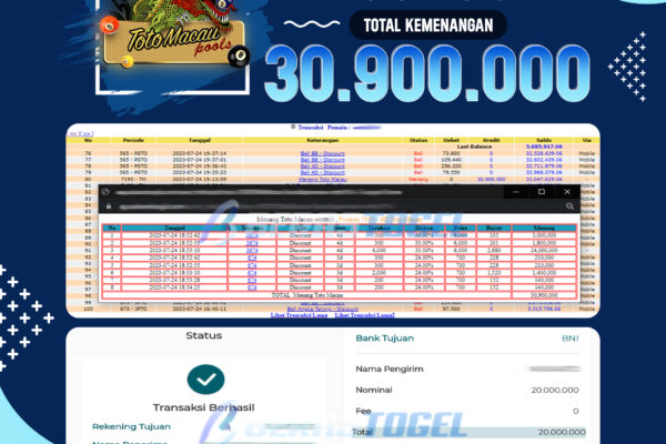 BUKTI JACKPOT BERASTOGEL TOGEL