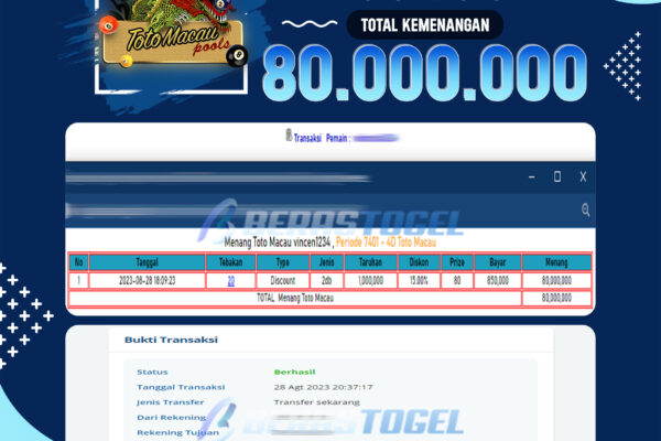 BUKTI JACKPOT BERASTOGEL TOGEL