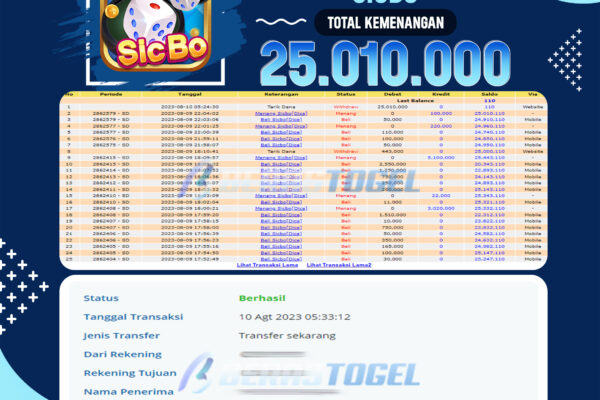 BUKTI JACKPOT BERASTOGEL CASINO