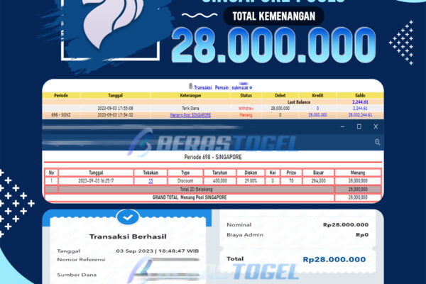 BUKTI JACKPOT BERASTOGEL TOGEL