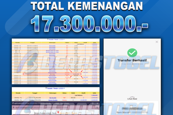 BUKTI JACKPOT BERASTOGEL CASINO