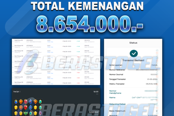 BUKTI JACKPOT BERASTOGEL SLOT