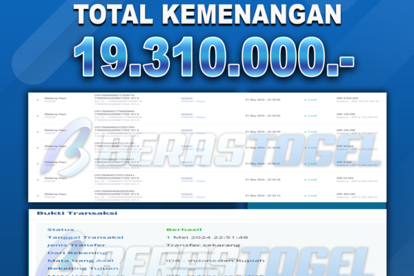 BUKTI JACKPOT BERASTOGEL SLOT