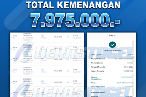 BUKTI JACKPOT BERASTOGEL SLOT