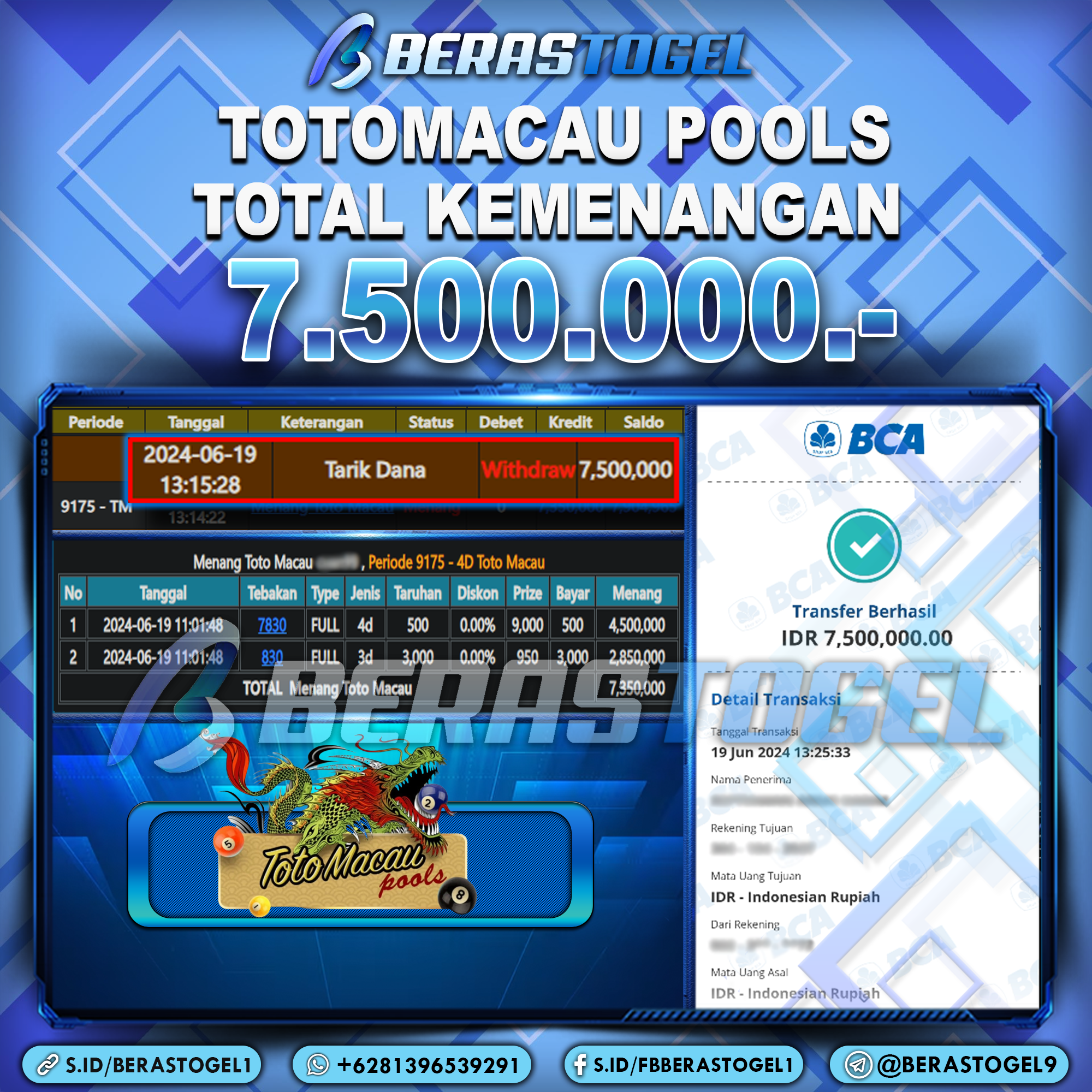 BUKTI JACKPOT BERASTOGEL TOGEL