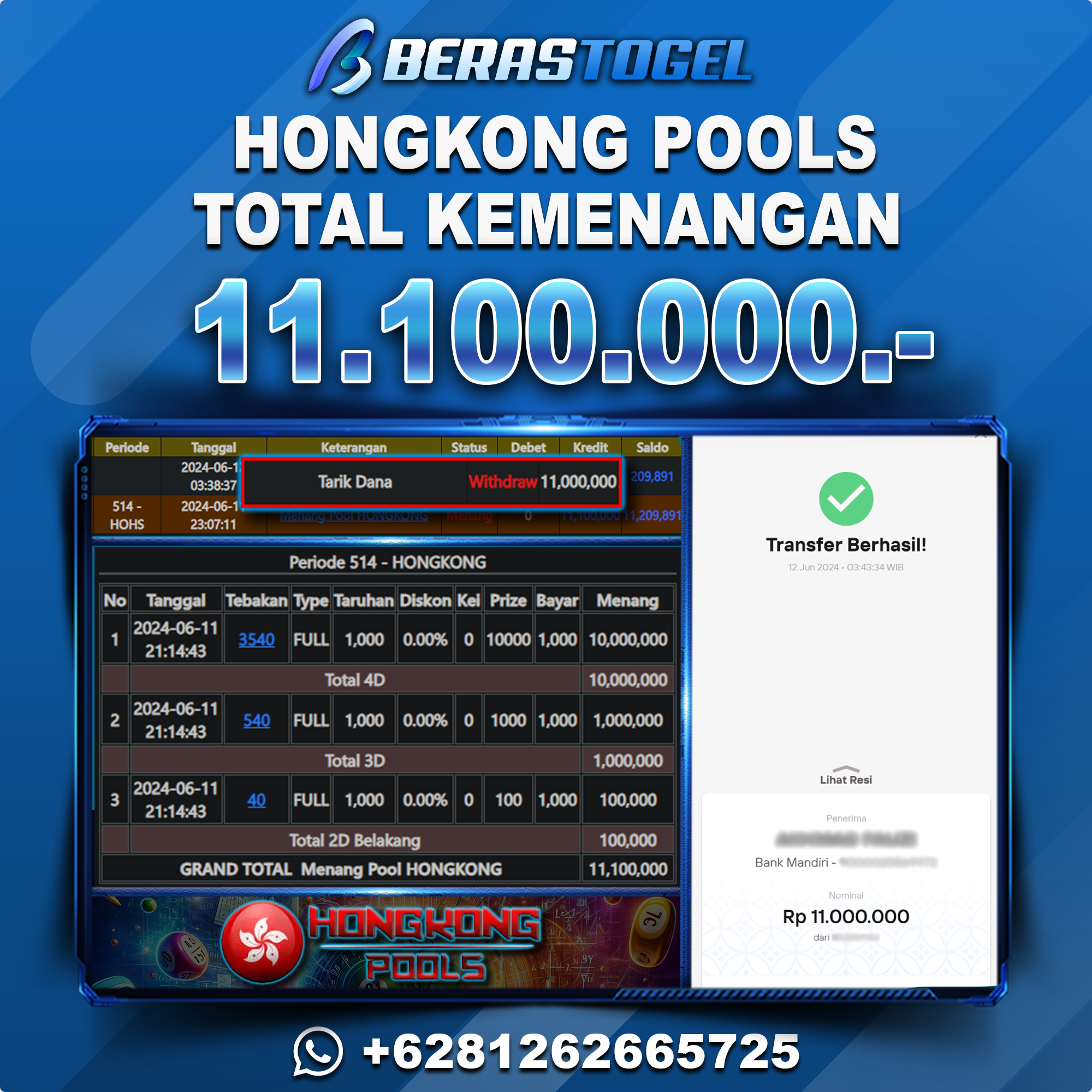 BUKTI JACKPOT BERASTOGEL TOGEL