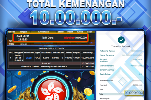 BUKTI JACKPOT BERASTOGEL TOGEL