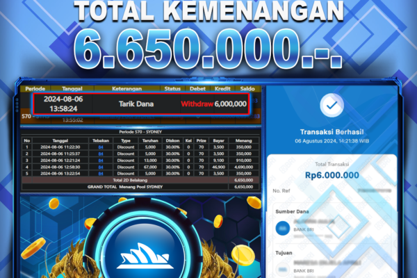 BUKTI JACKPOT BERASTOGEL TOGEL