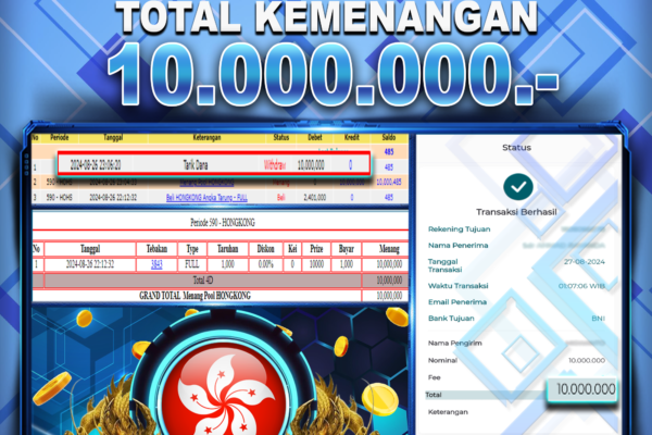 BUKTI JACKPOT BERASTOGEL TOGEL