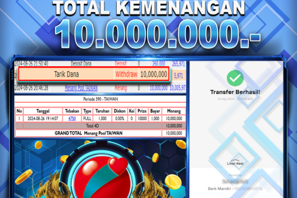 BUKTI JACKPOT BERASTOGEL TOGEL