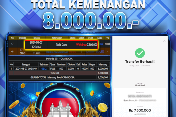 BUKTI JACKPOT BERASTOGEL TOGEL