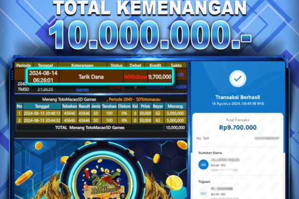 BUKTI JACKPOT BERASTOGEL TOGEL