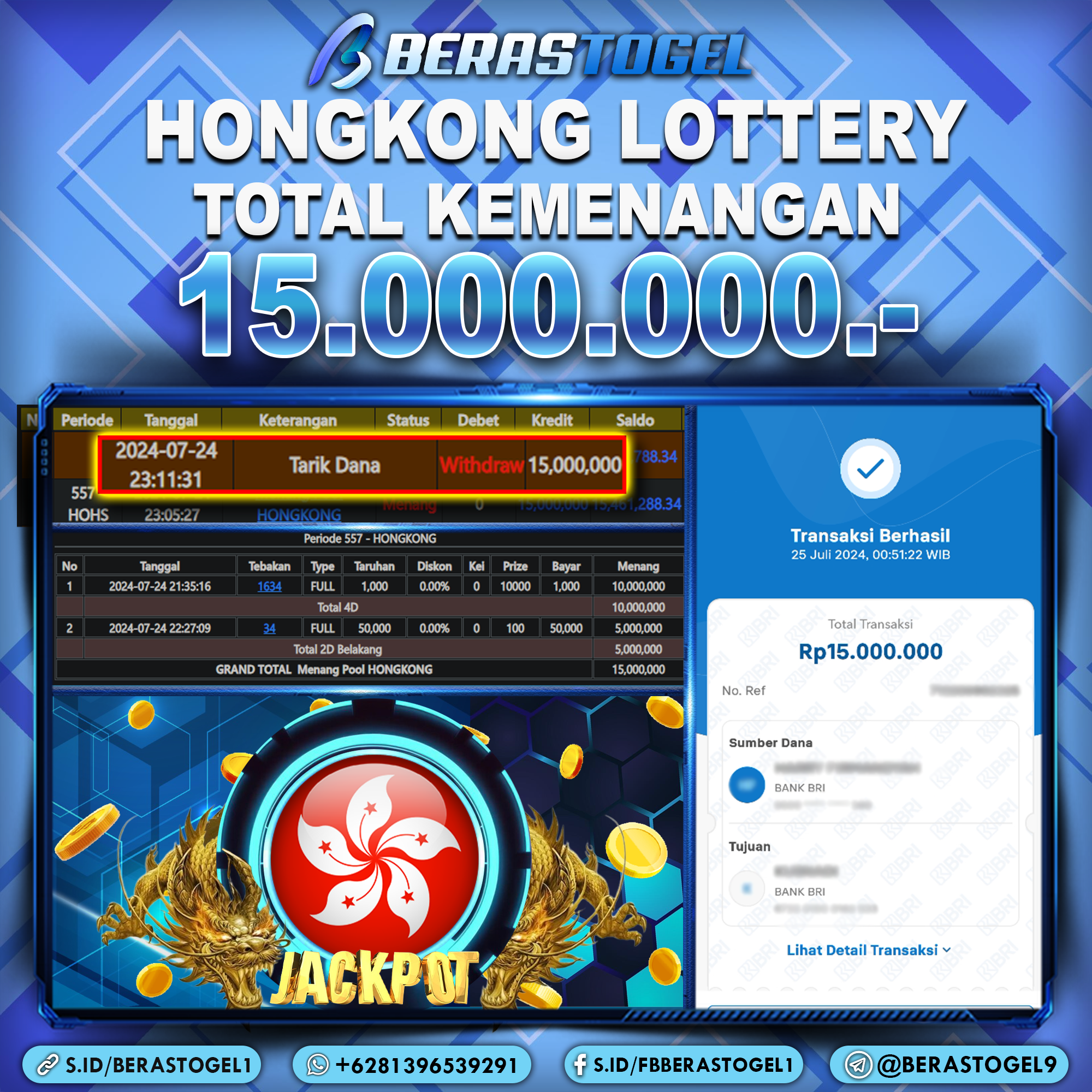 BUKTI JACKPOT BERASTOGEL TOGEL