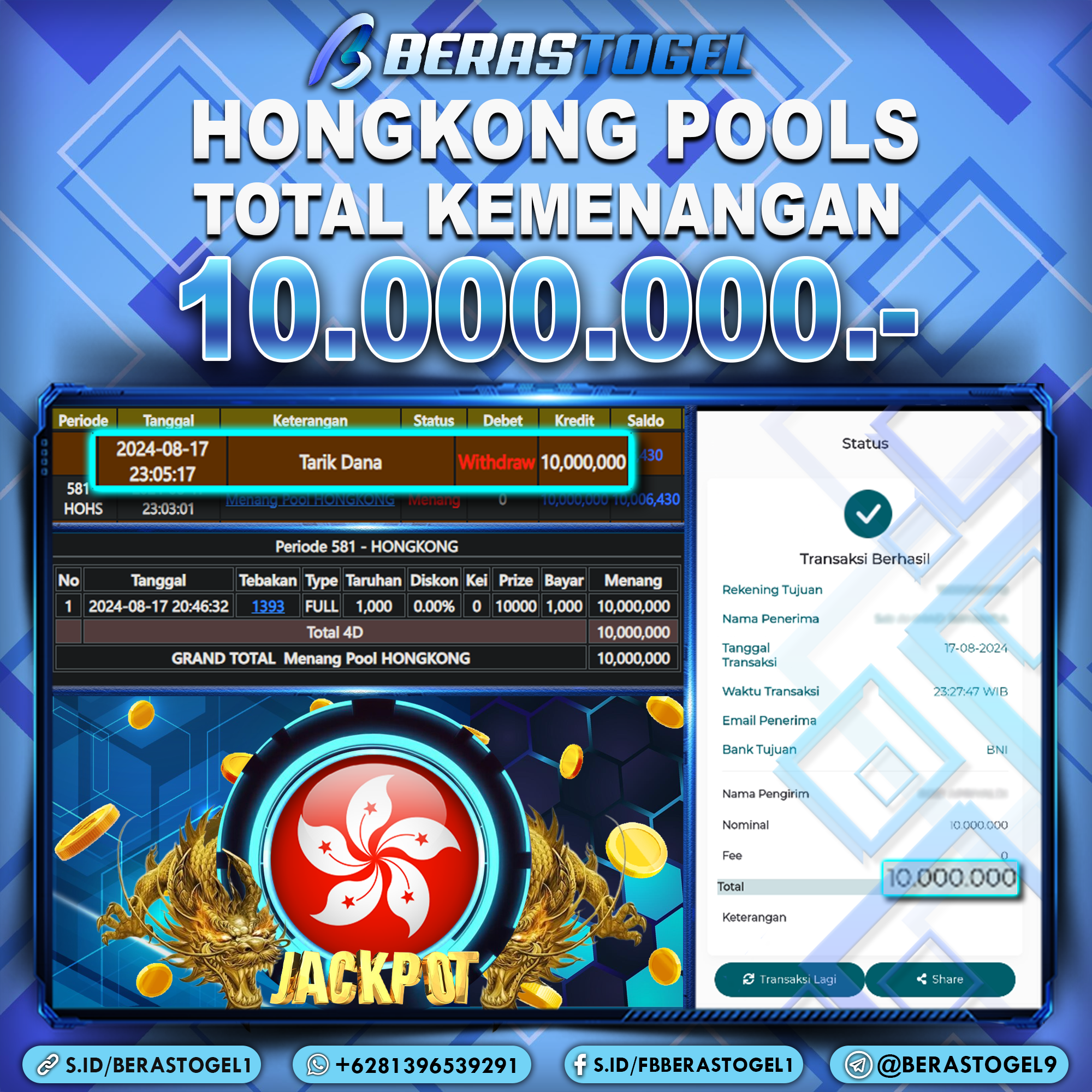 BUKTI JACKPOT BERASTOGEL TOGEL